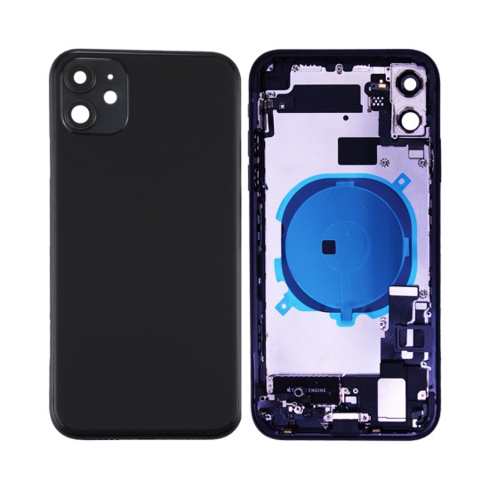 Tampa Traseira com Frame+Flex+Vibrator Apple iPhone 11 Preto Tampa Traseira com Frame+Flex+Vibrator Apple iPhone 11 Preto